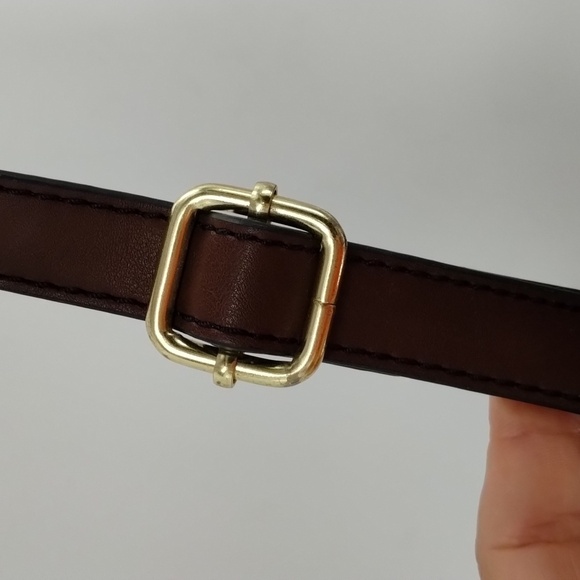 London Fog crossbody shoulder satchel handbag two tone brown flap over - Picture 5 of 14